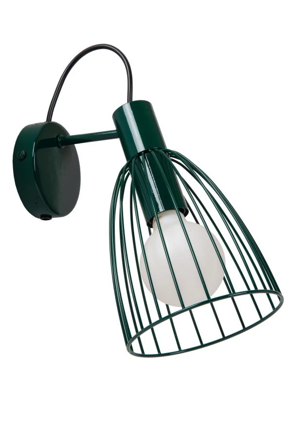 Lucide MACARONS - Wandlamp - 1xE27 - Groen - uitgezet